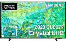 Samsung GU85CU8079U + 100€ Abzug in der Kasse (schwarz) 214 cm (85") LCD-TV mit LED-Technik