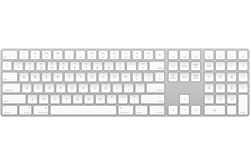 Apple Magic Keyboard (DE) mit Ziffernblock MQ052D/A (silber) Kabellose Tastatur