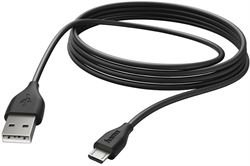 Hama Lade-Sync-Kabel Micro-USB (3m) (schwarz) Lade-/und Sync-Kabel