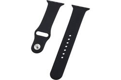 Peter Jäckel Watch Band Silikon für Apple Watch (40mm/38mm) (schwarz) Ersatzarmband