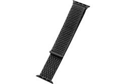 Peter Jäckel Watch Band Nylon für Apple Watch (40mm/38mm) (schwarz) Ersatzarmband