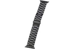 Peter Jäckel Watch Band Edelstahl für Apple Watch (44mm/42mm) (schwarz) Ersatzarmband