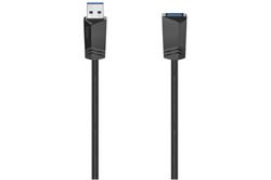 Hama USB-3.0 Verlängerungskabel (1,5m) (schwarz) USB-Kabel
