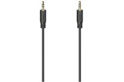 Hama Audio-Kabel Flexi-Slim (0,75m) (schwarz) Klinkenkabel