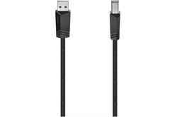Hama USB 2.0 Kabel (3m) (schwarz) USB-Kabel