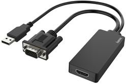 Hama VGA+USB auf HDMI-Adapter (schwarz) Konverter