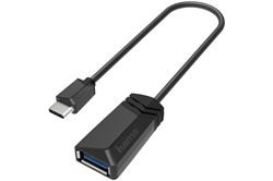 Hama USB-C-OTG auf USB-A-Adapterkabel 00200312 (schwarz) USB Adapter