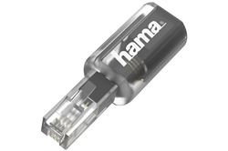 Hama Anti-Twist-Adapter (schwarz/transparen) Telefonstecker
