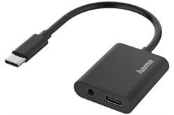 Hama Audio-Adapter 2in1 (schwarz) USB Adapter