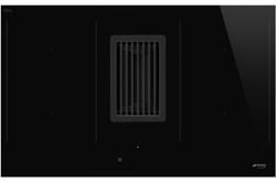 Smeg HOBD482D (schwarz) Autark-Induktionsfeld mit Dunstabzug